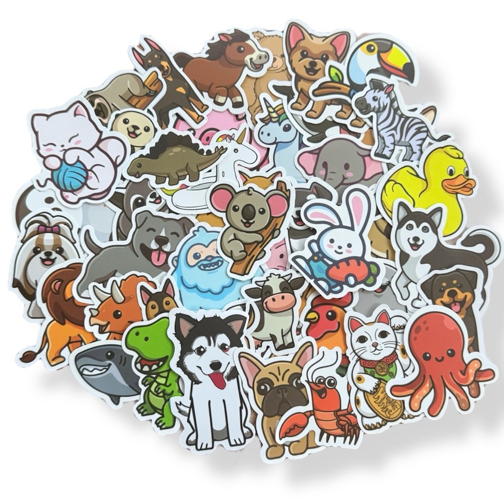 50 Cute Animal Stickers